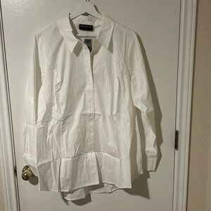 Lane Bryant Button Front Poplin